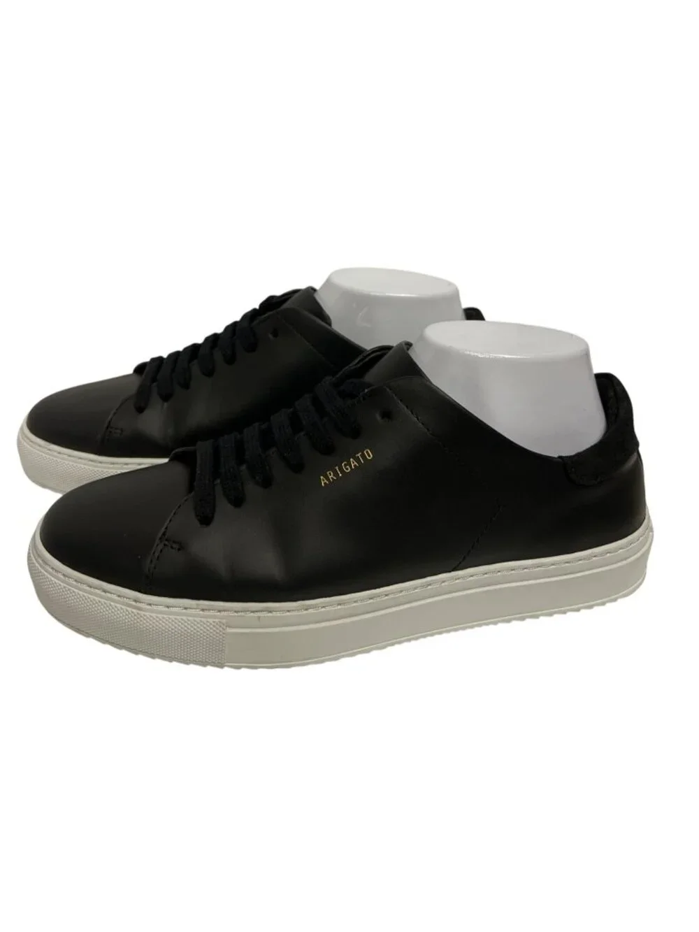 Axel Arigato Black Leather Low Top Sneakers Men's EU 40 US 7.5 Casual Shoes